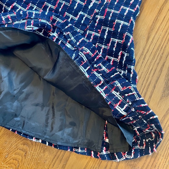 NWT H&M Geometric Tweed Knit Flare Skirt - Picture 6 of 7